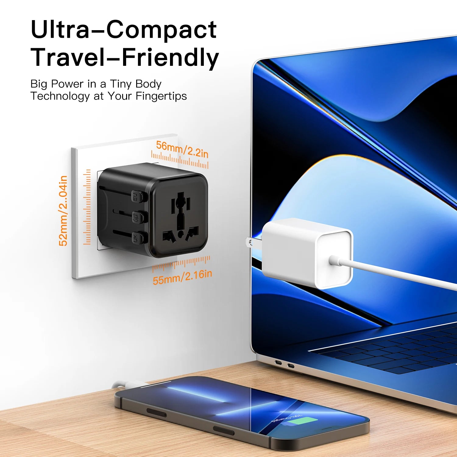 All-in-One International Plug Adapter – Perfect for Every Destination